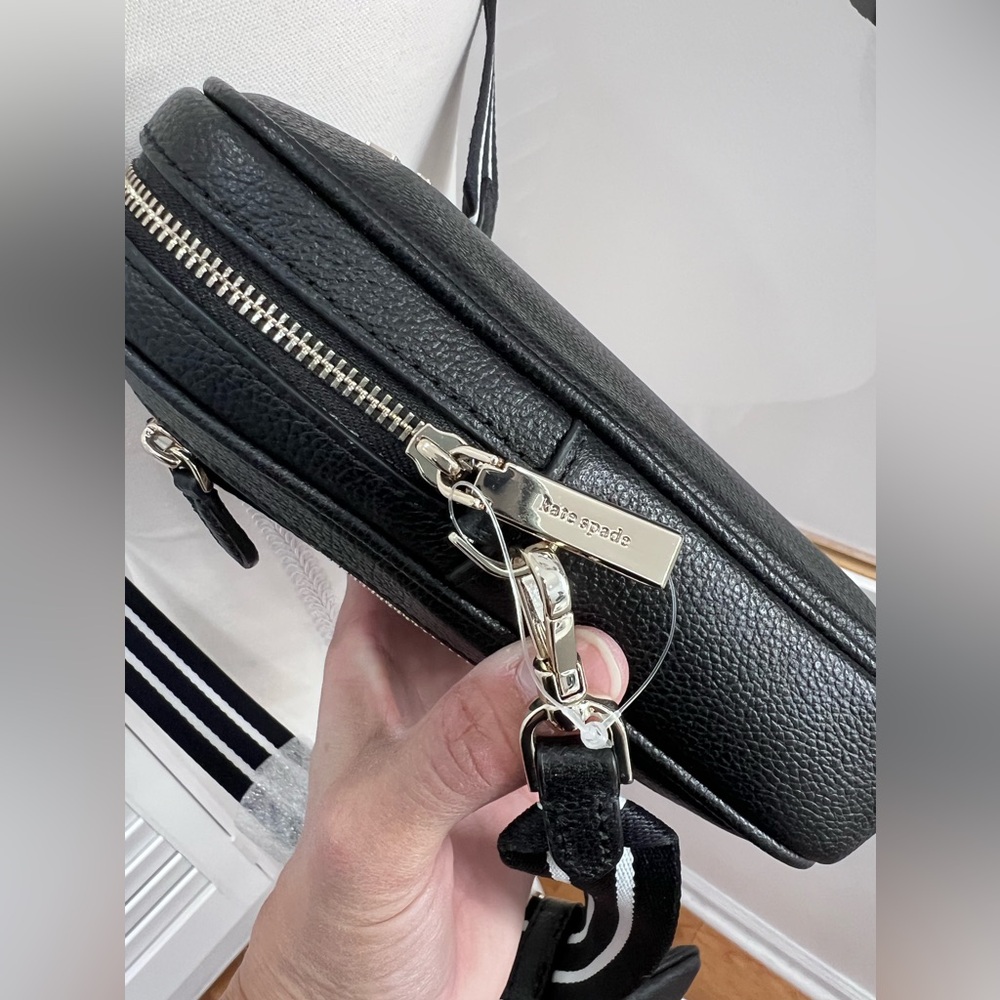 NWT Kate Spade Rosie North South Crossbody in Black Pebbled Leather - Picture 10 of 11